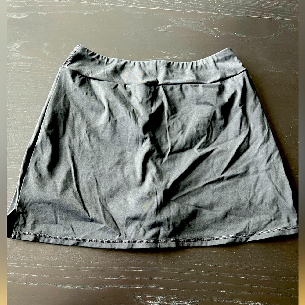 Black Athletic Mini Skort